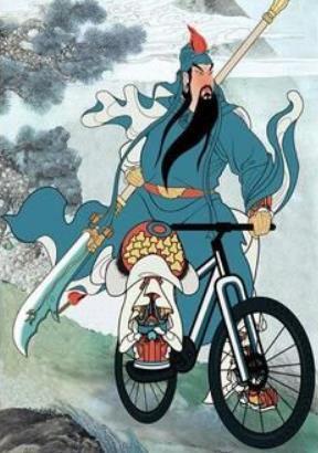 关羽骑摩托爆料图片视频,穿越时空的英勇传奇